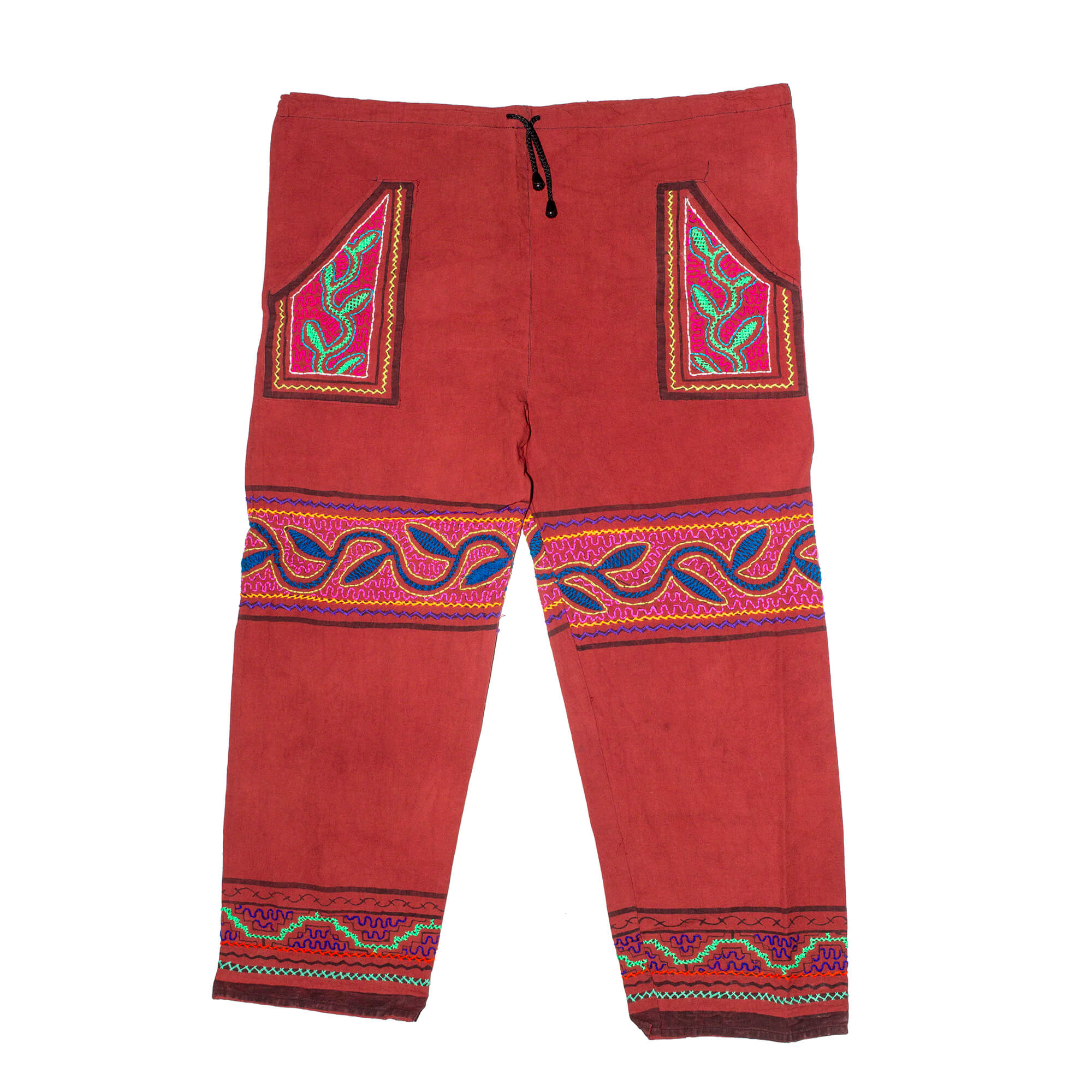 HOB018-v Shipibo Ayahuasca Ritual Trouser brown