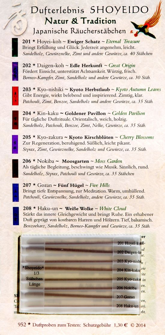 xl_shoyeido-sampler-naturtradition Natur & Tradition Duftproben