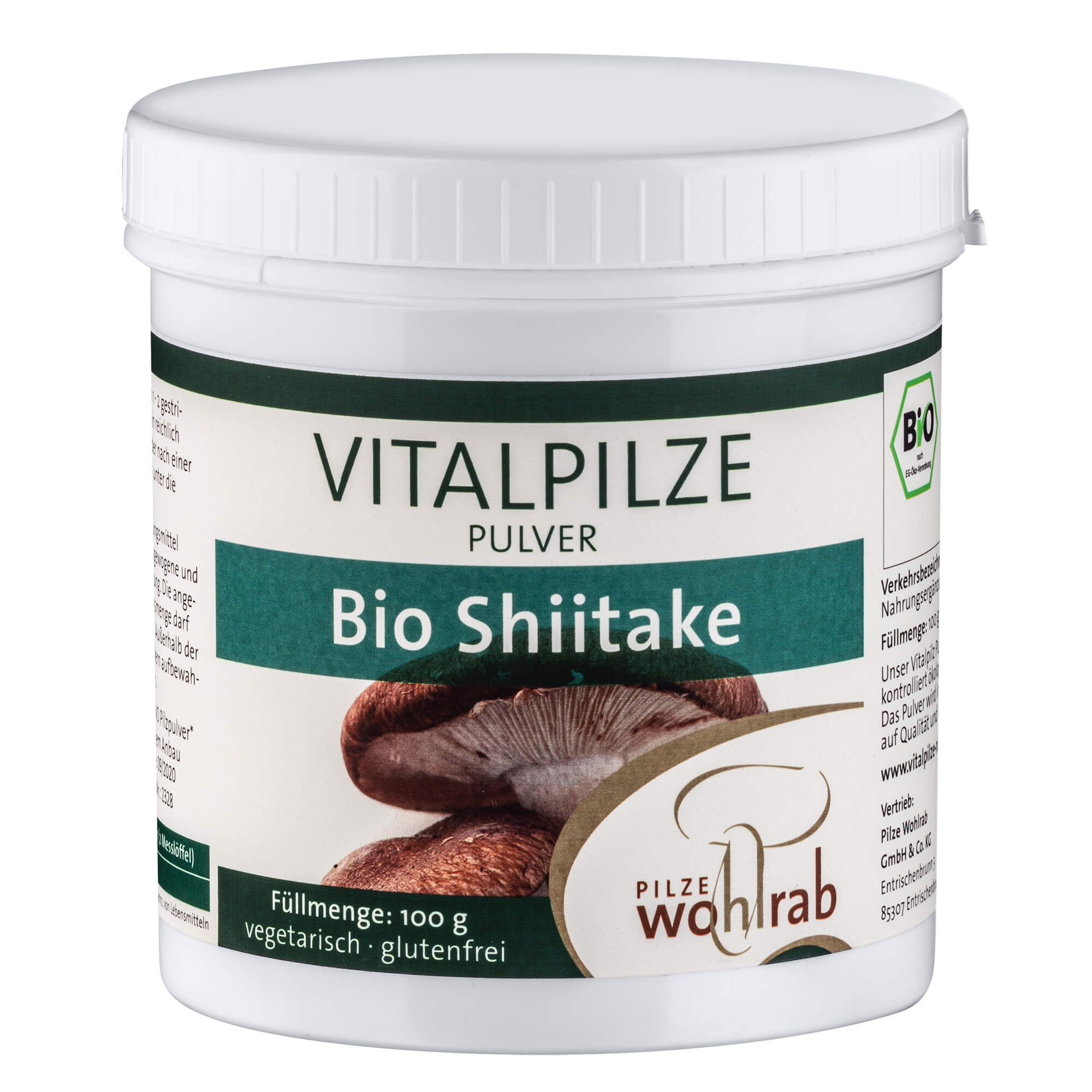 Shiitake Vitalpilz Pulver, Bio