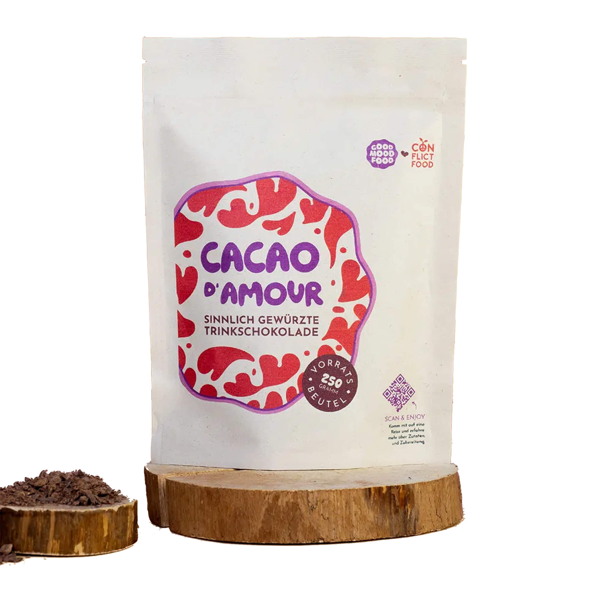 Cacao d'Amour Storage Bag, 250 g Cacao d'Amour Storage Bag, 250 g