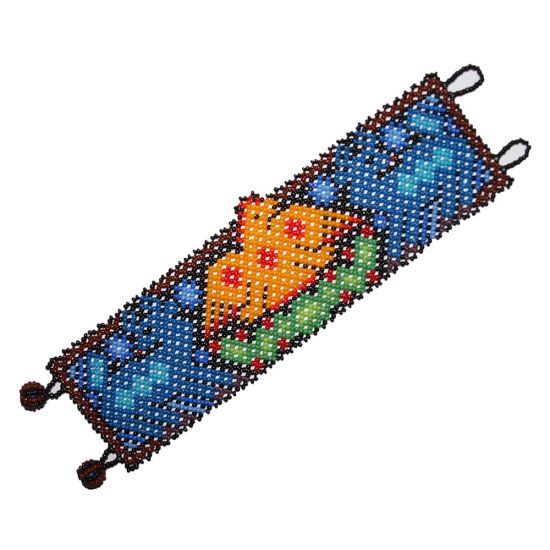 Huichol Bracelet ball-lock wide