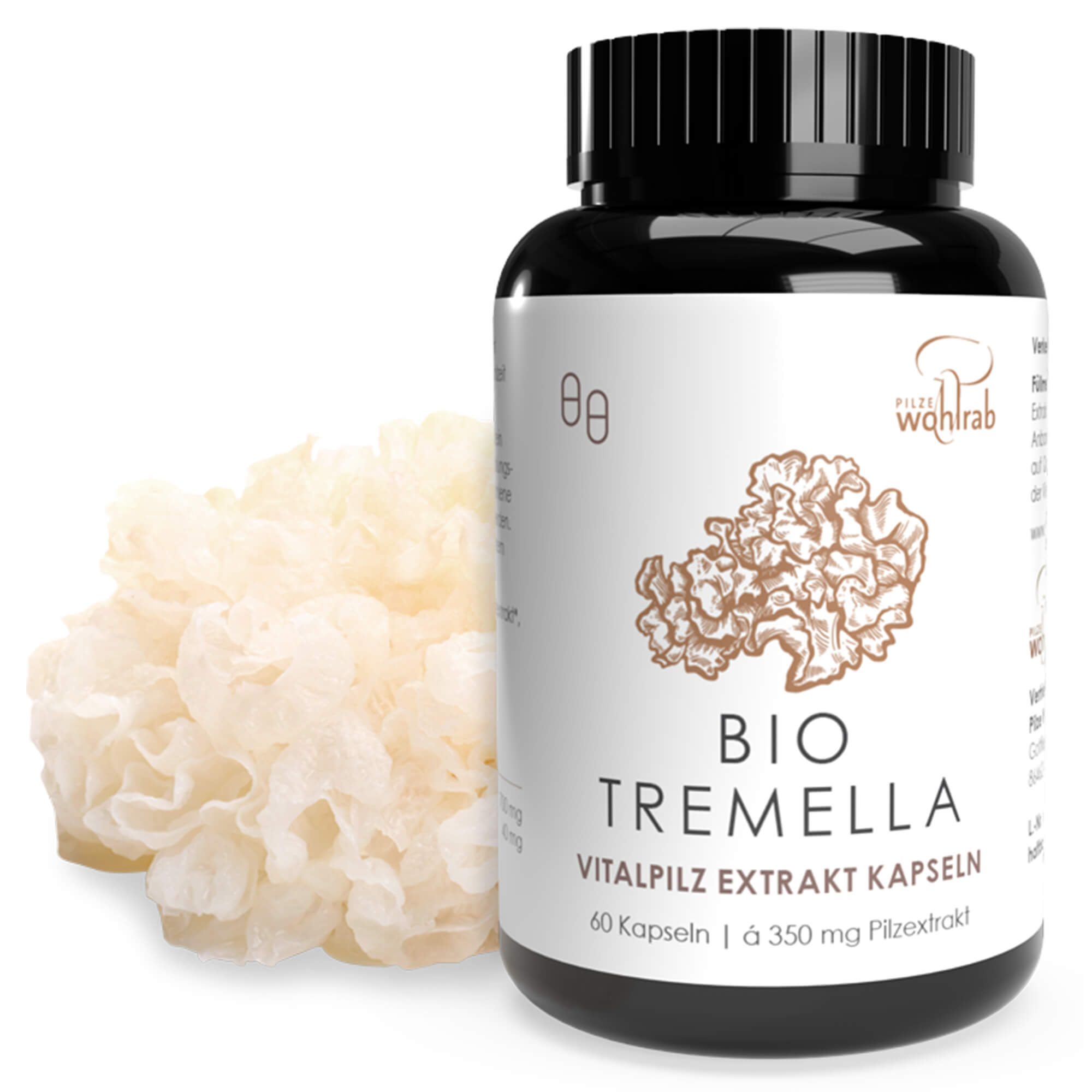 Tremella Vitalpilz Extrakt Kapseln, Bio Tremella Vitalpilz Extrakt Kapseln, Bio