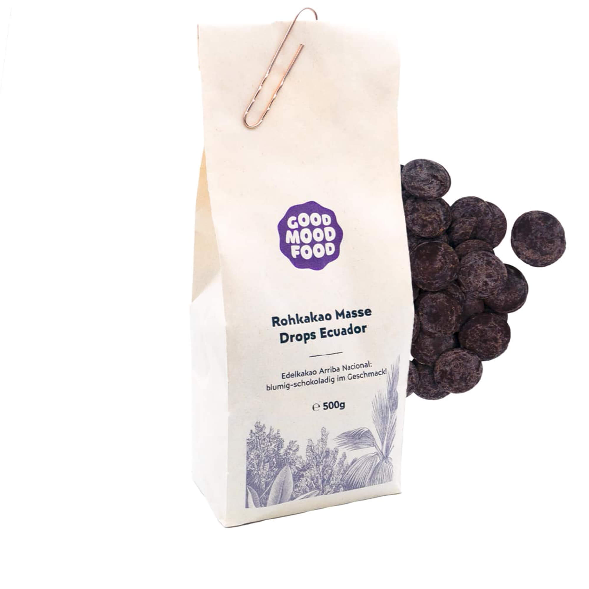 Rohkakaomasse-Drops-Ecuador-Bio-500g-1 Rohkakaomasse Drops Ecuador, 500 g, Bio