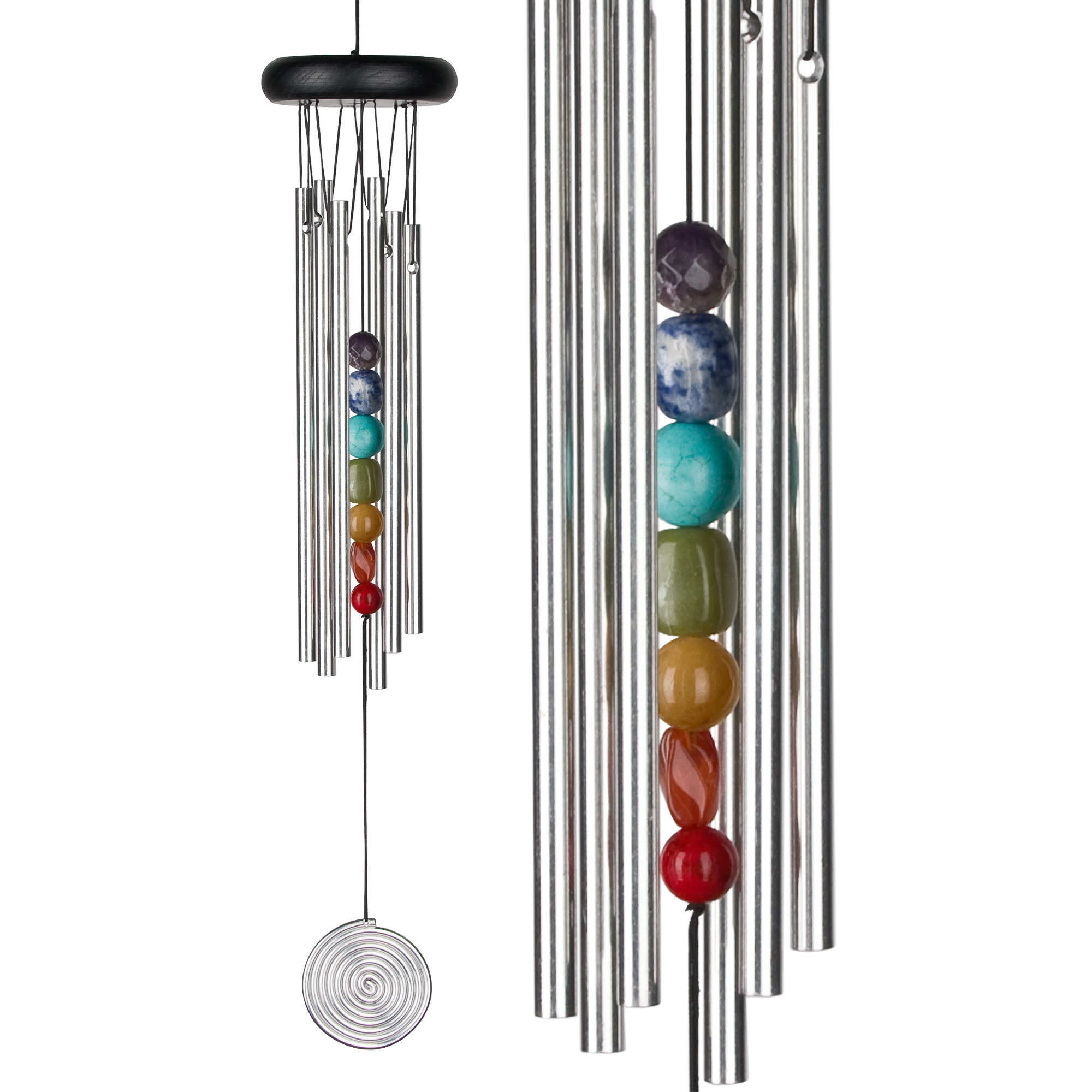 Woodstock Chakra Chime Seven Stones – Silver