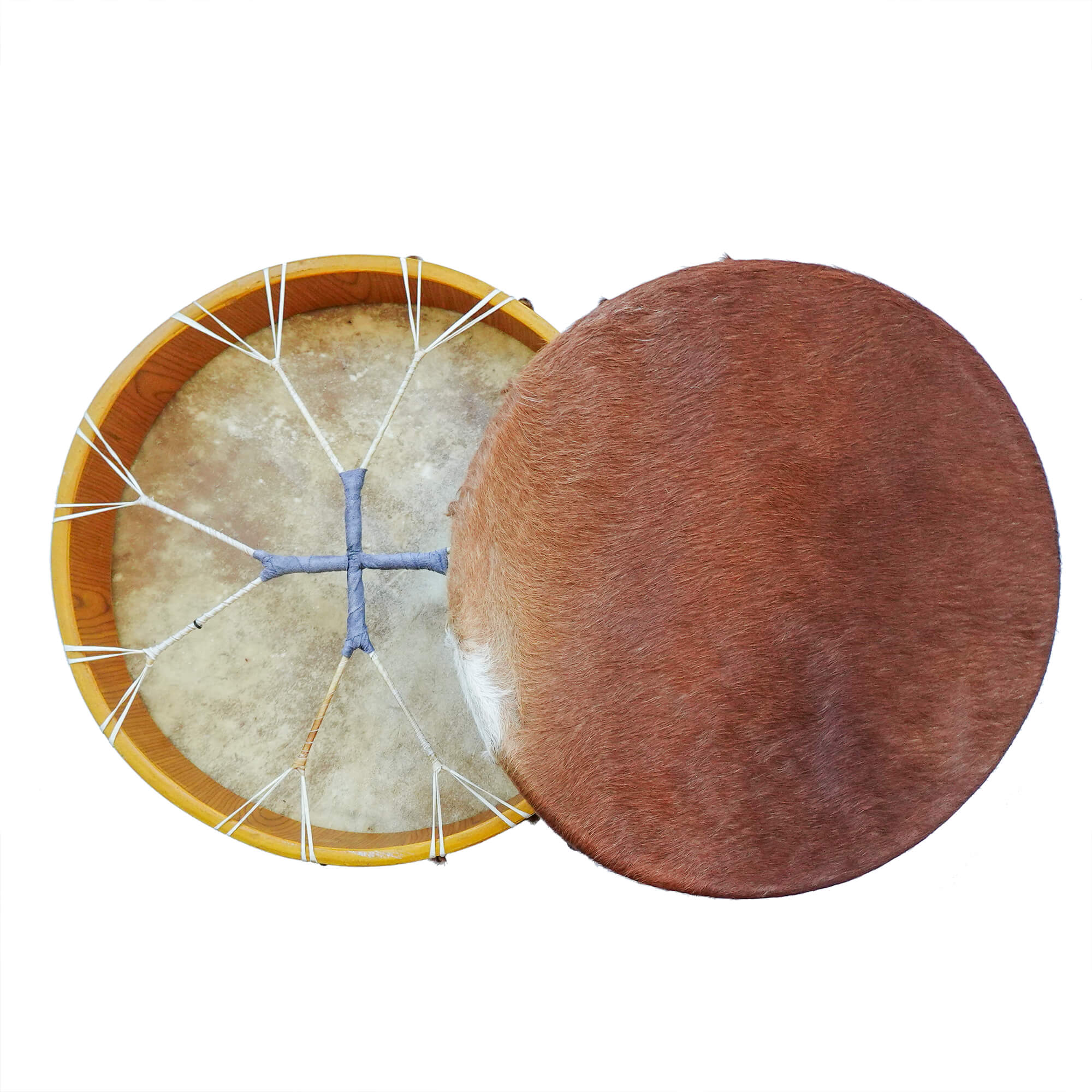 Shamanic Drum Cowhide with Fur