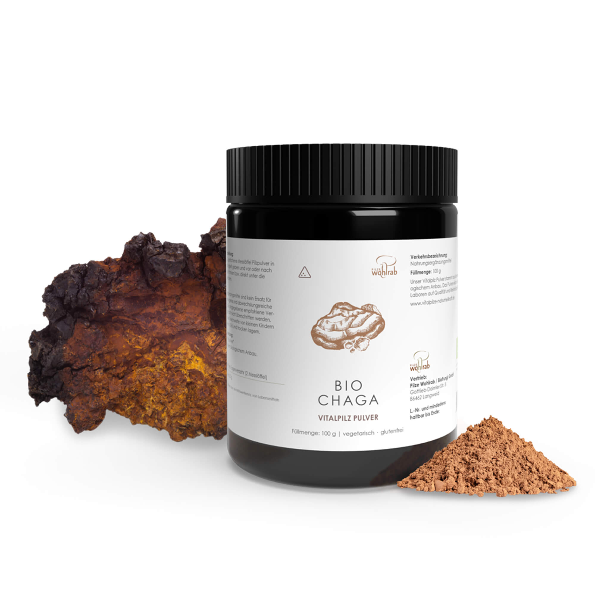 Chaga Mushroom Powder, organic