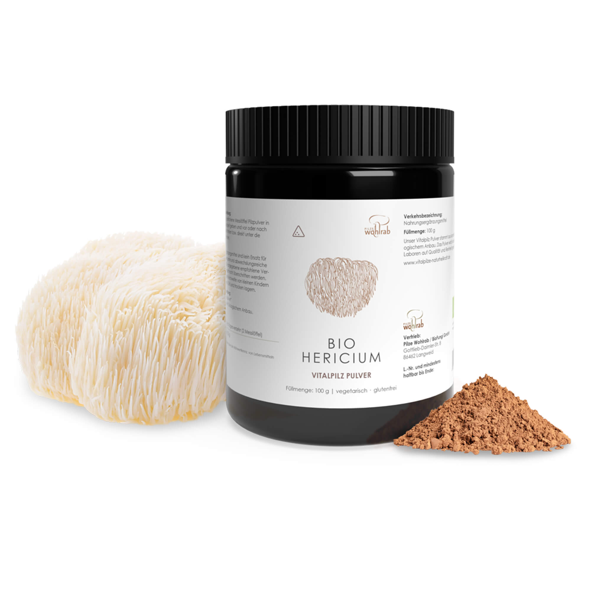 Hericium mushroom powder, organic