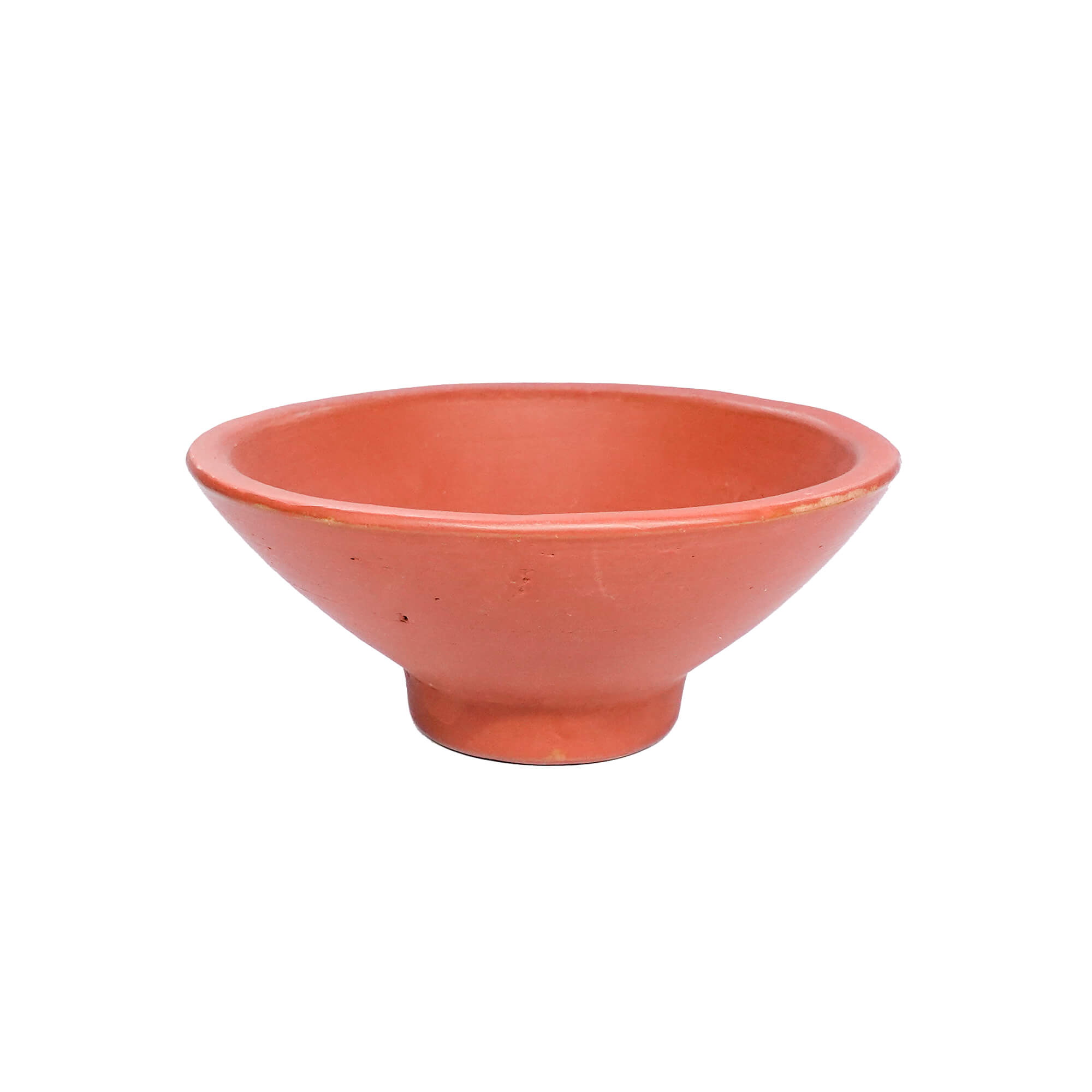 Round clay incense bowl