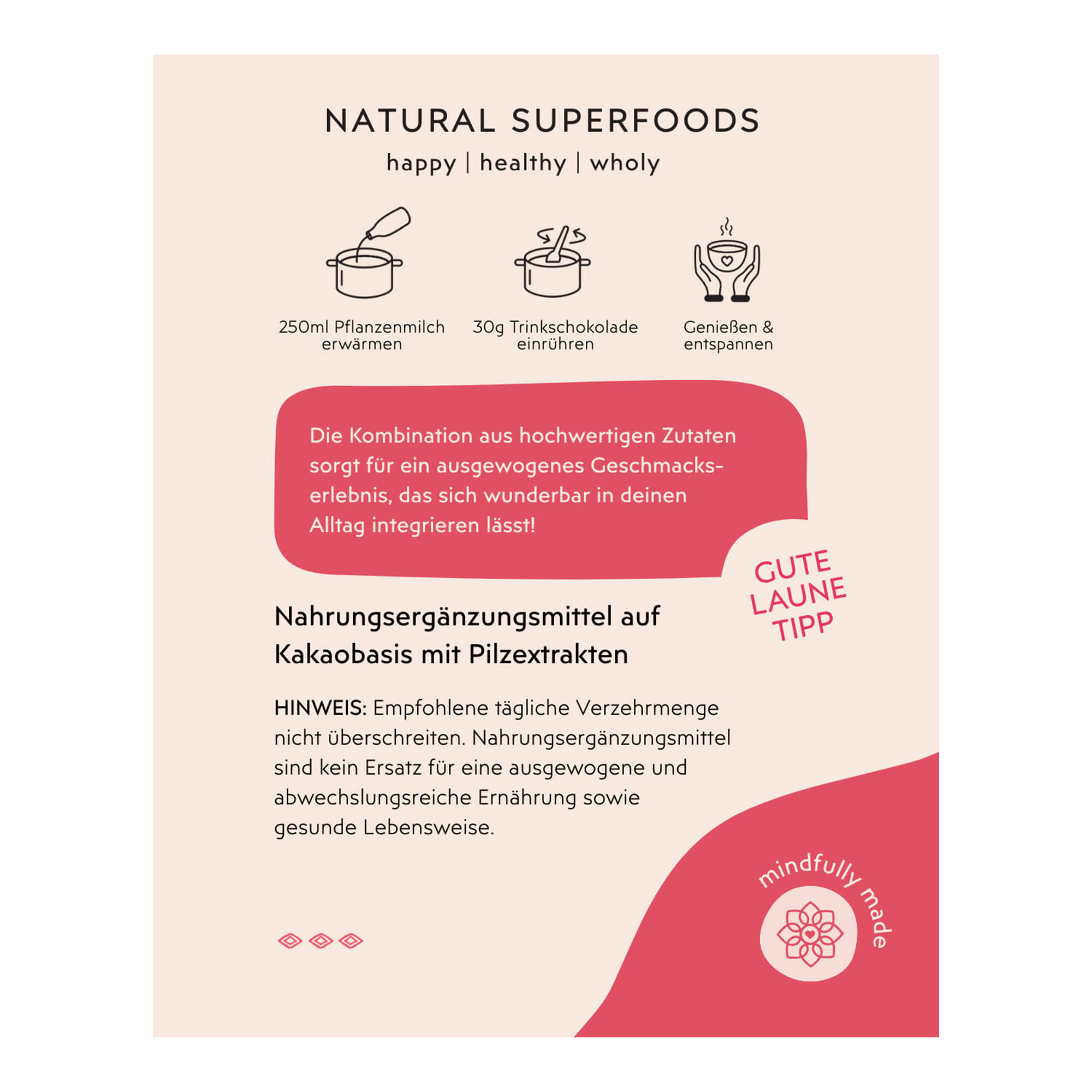 Vitalpilz Kakao - Pure Power, 350 g, Bio
