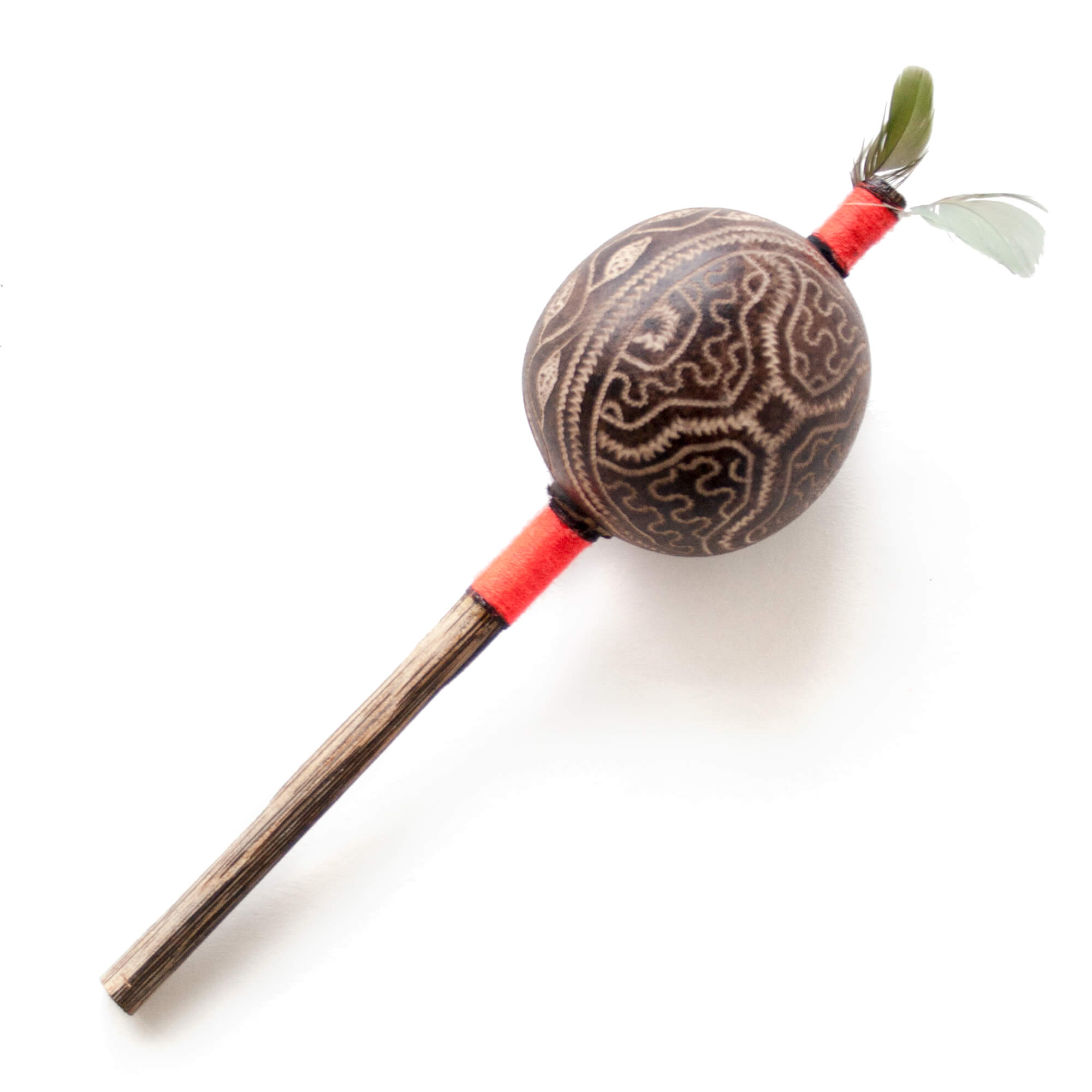 Shipibo-Maraca-Rassel-Mittel Shipibo Maraca Samen Rassel
