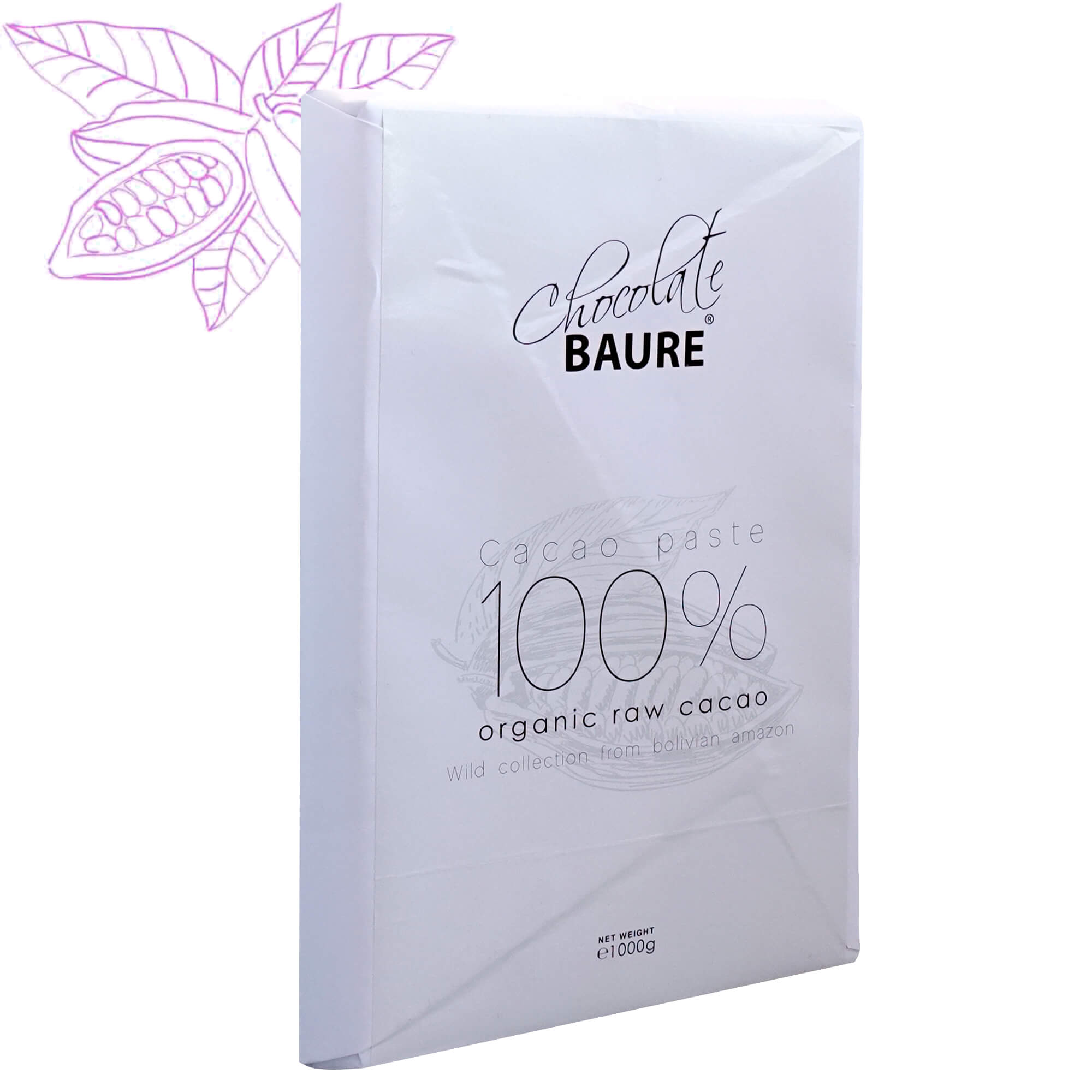 Rohkakaomasse Block Bolivien, 1 Kg, Bio