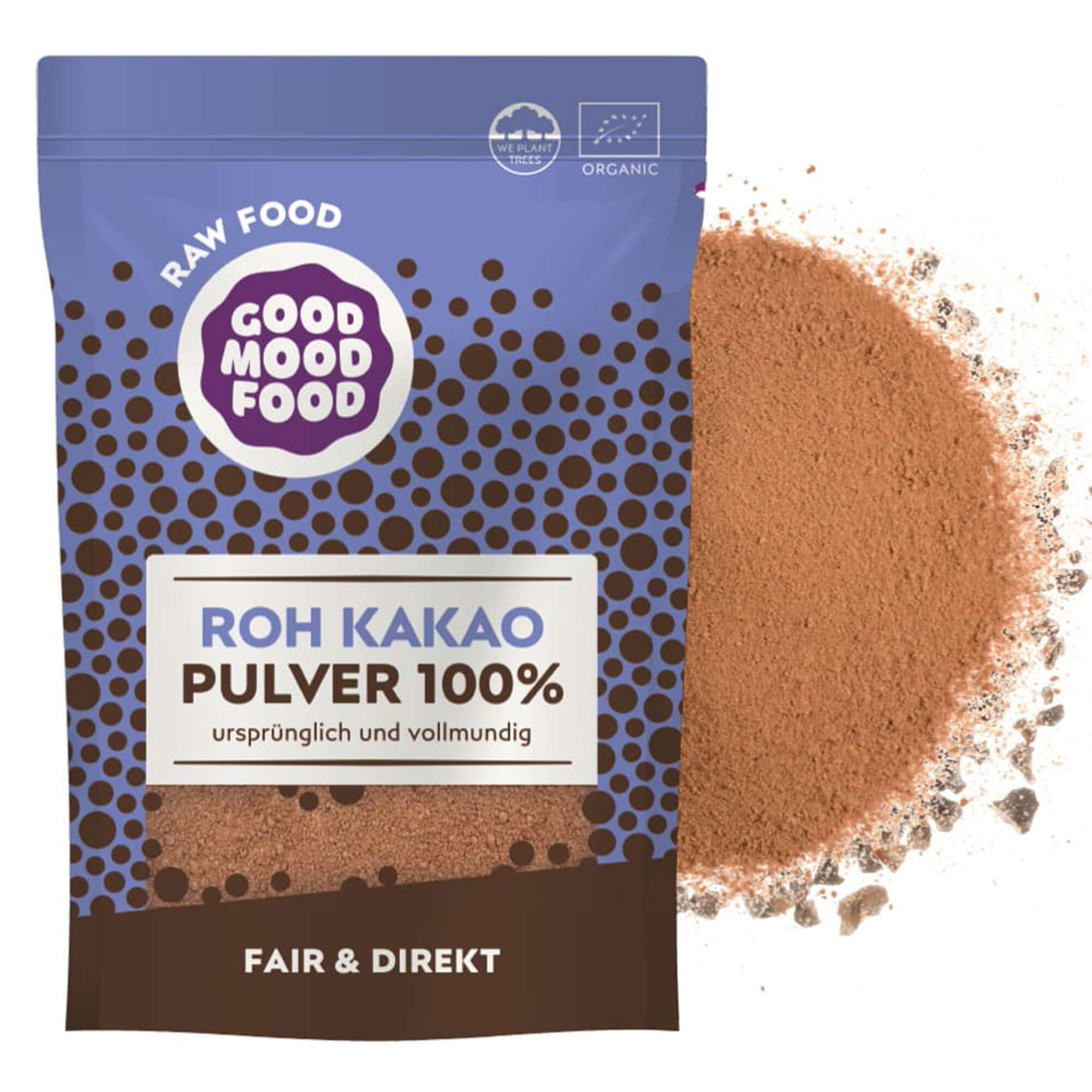 Roh-Kakao-Pulver Rohkakaopulver, 110 g, Bio