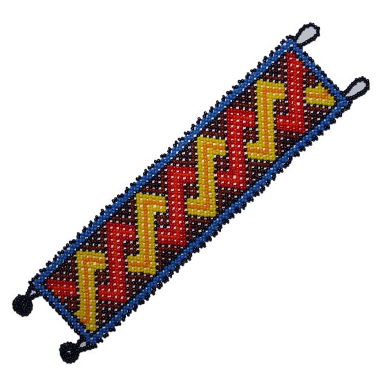 Huichol Armband Kugelverschluss breit