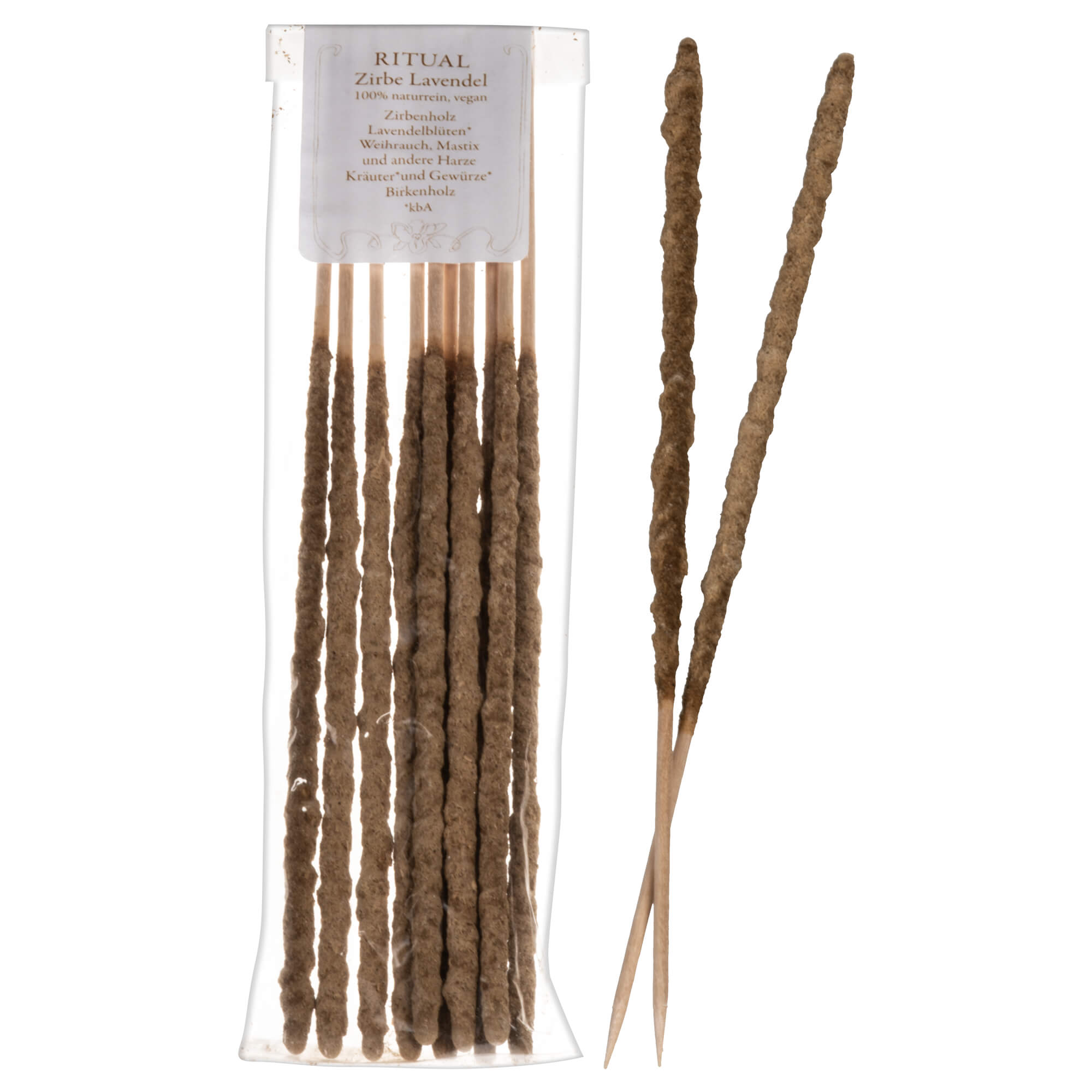Ritual-Raeucherstaebchen-Zirbe-Lavendel