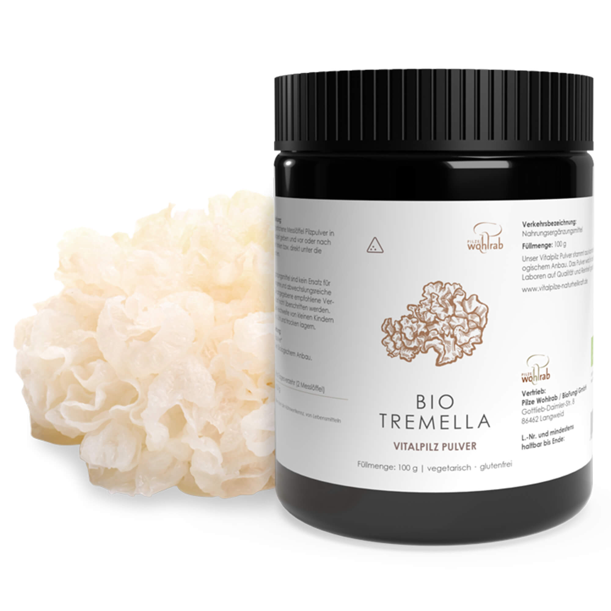 Tremella Vitalpilz Pulver, Bio Tremella Vitalpilz Pulver, Bio