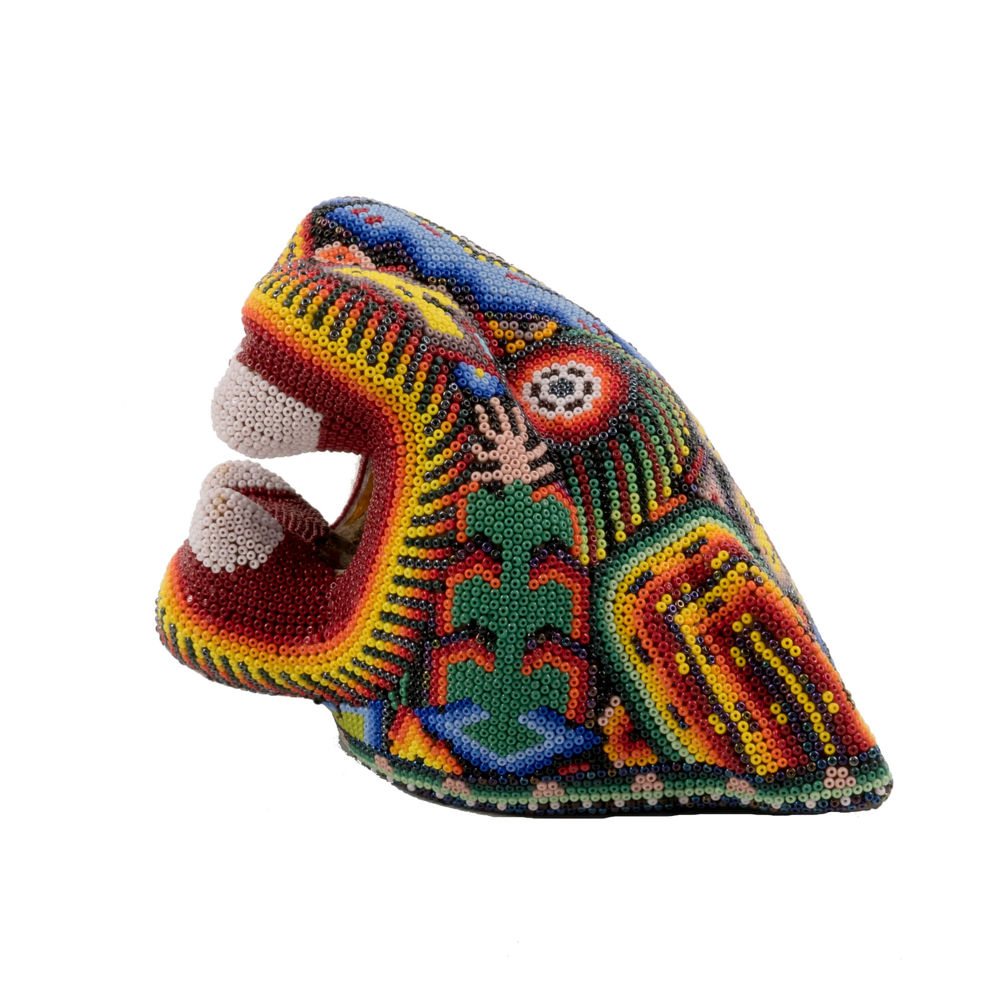 Huichol Jaguarkopf mittel