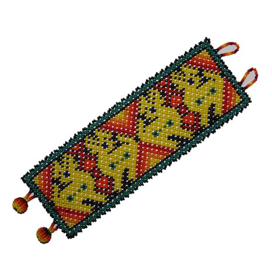 Huichol Bracelet ball-lock wide
