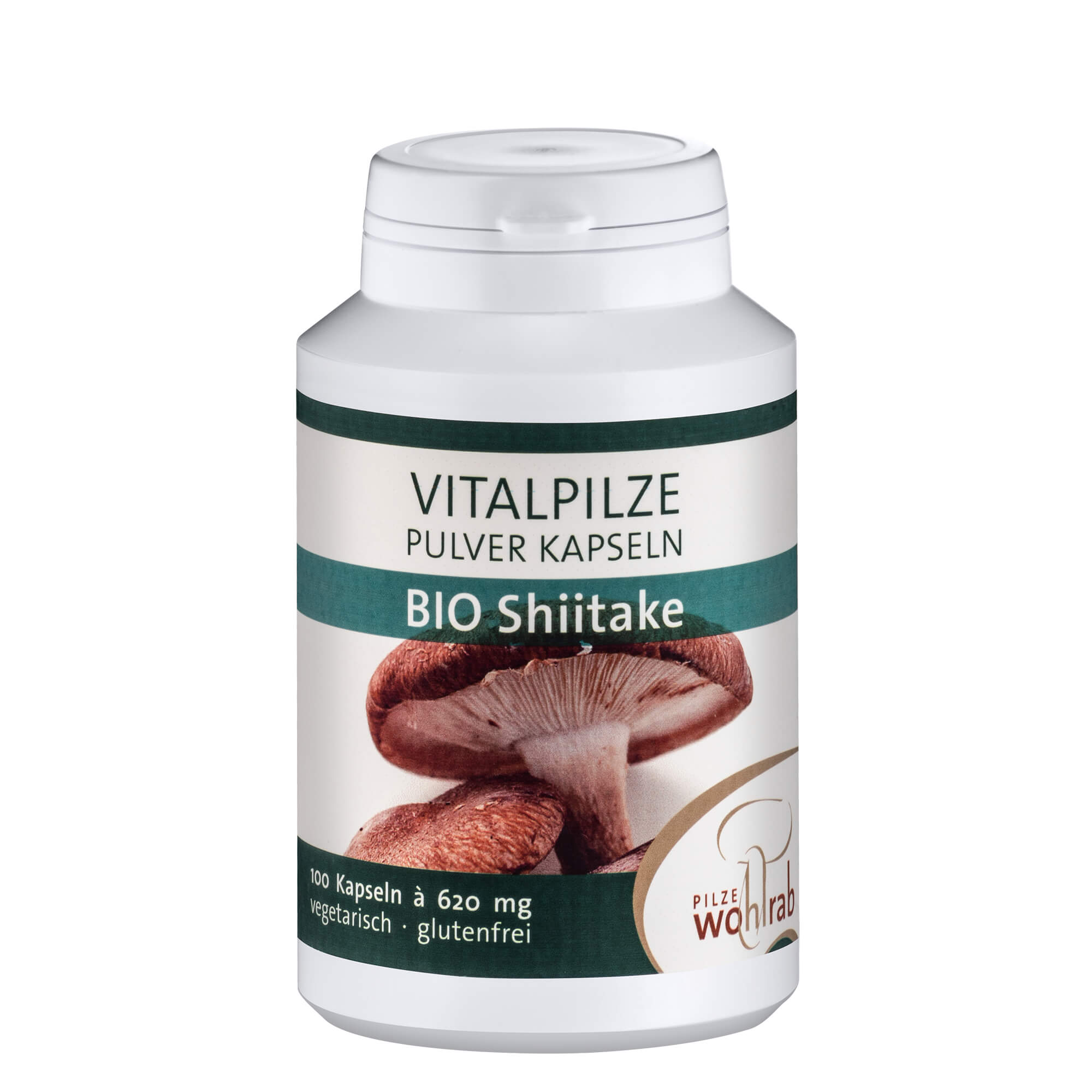Shiitake Mushroom Powder Capsules, organic