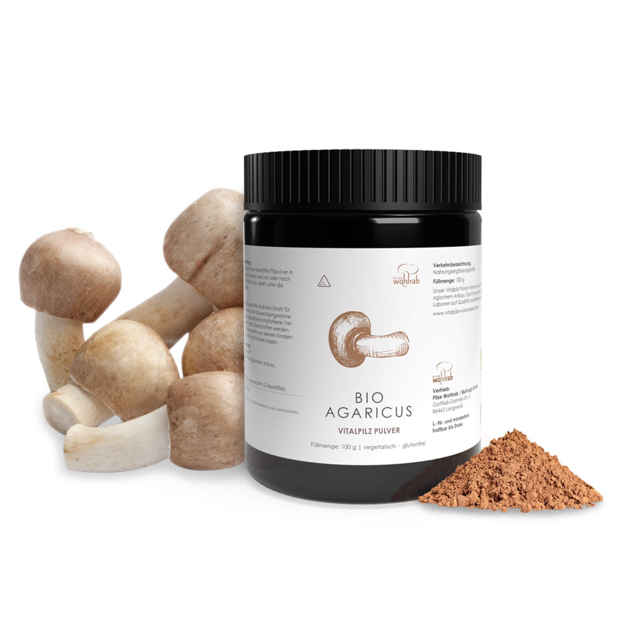 Agaricus Mushroom Powder, organic